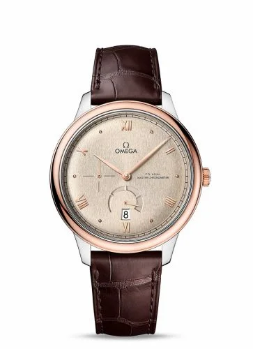 Omega De Ville Power Reserve Master Chronometer Stainless Steel - Sedna Gold / Beige 434.23.41.21.09.001 (43423412109001)